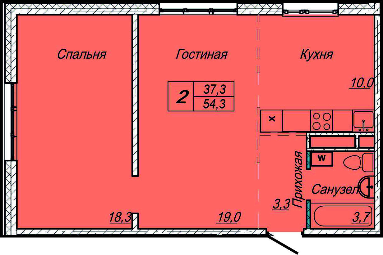 Шерегеш, дом № 3: планировки - СДС-Финанс. Сайт застройщика